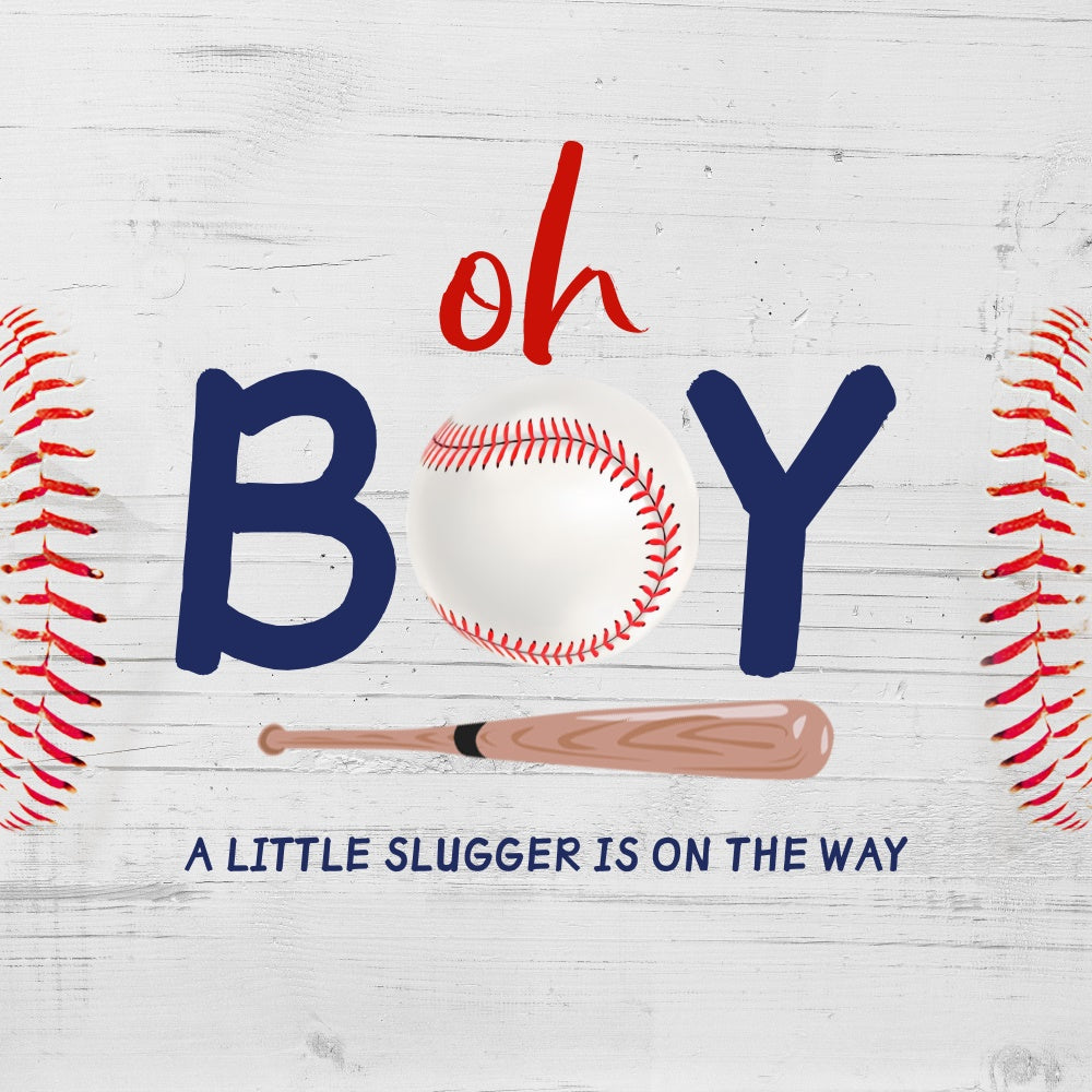 Baby Shower Backdrop Boy Baseball Themed Backdrop UK LXX5-242