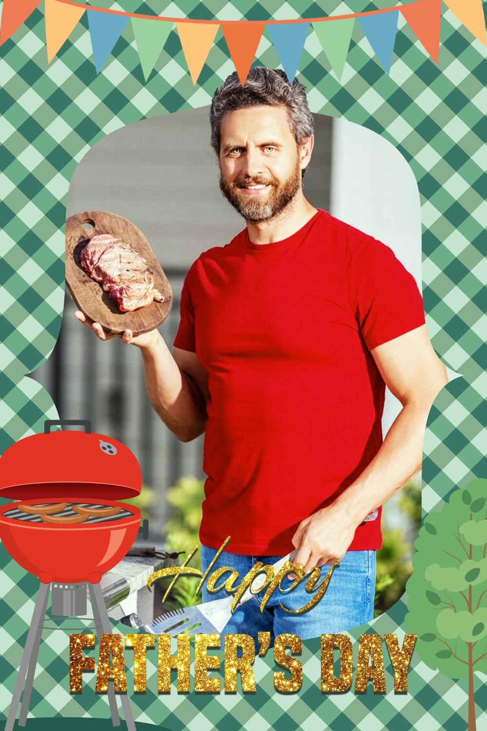 Backdrop For Father's Day Classic BBQ Party Custom Backdrop UK LXX5-25