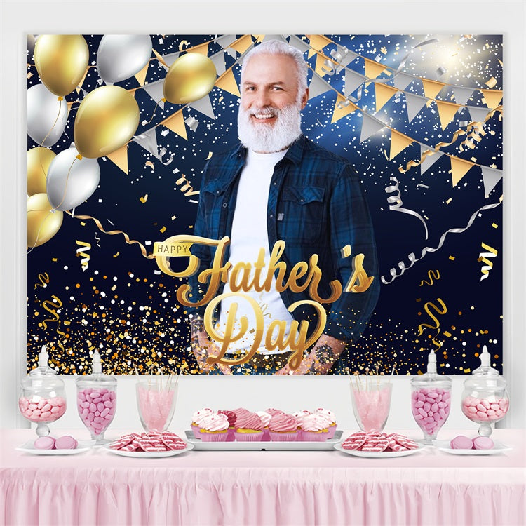 Backdrop For Fathers Day Balloons Sparkle Celebration Customized Backdrop UK LXX5-27