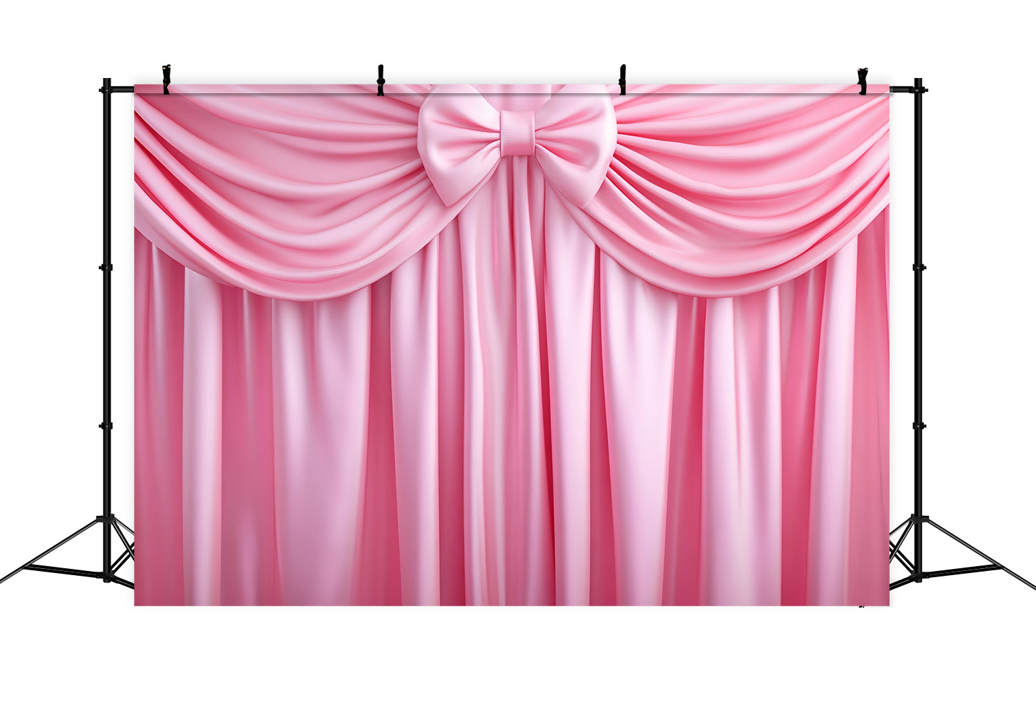 Large Bow Backdrop Satin Pink Bow Drapery Victorian Backdrop UK LXX510-122