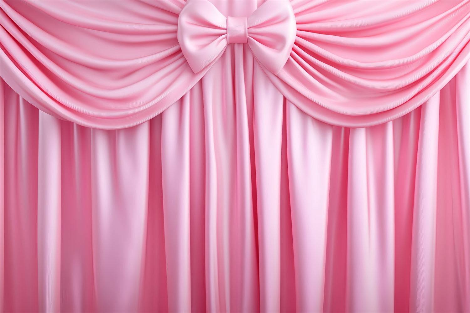 Large Bow Backdrop Satin Pink Bow Drapery Victorian Backdrop UK LXX510-122