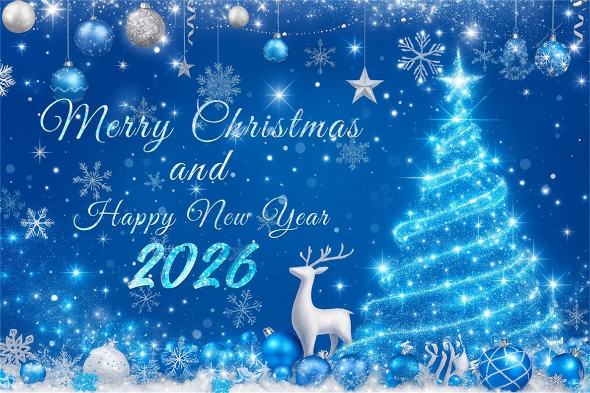 New Year's Backdrops Snowy Christmas Decorations New Year Backdrop UK LXX510-14