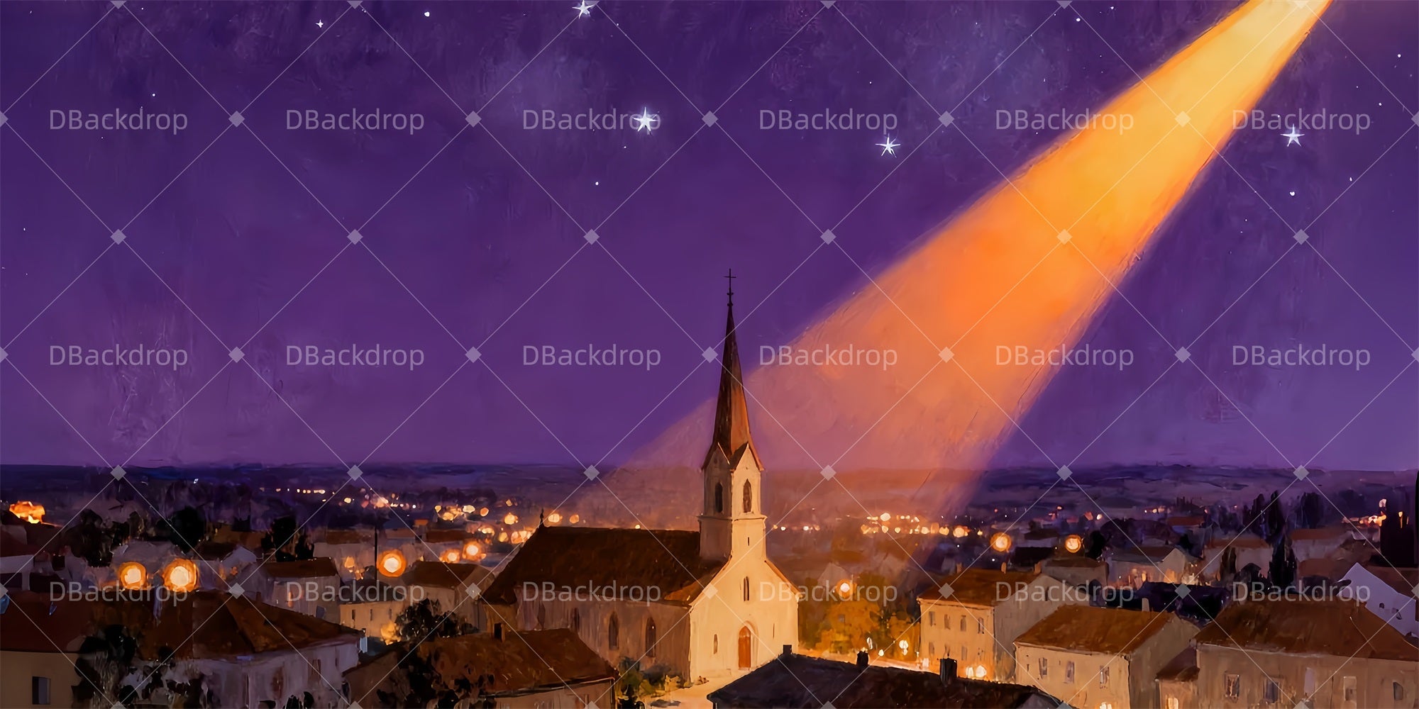 Movie Theater Backdrop American Town Theater Stage Backdrop UK LXX510-T12