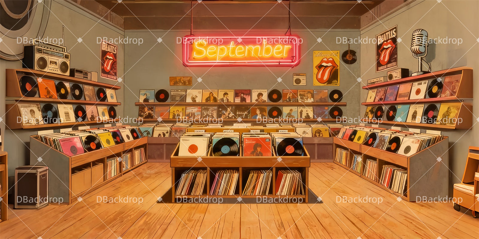 Dance Recital Backdrops September Records Performance Backdrops UK LXX510-T34