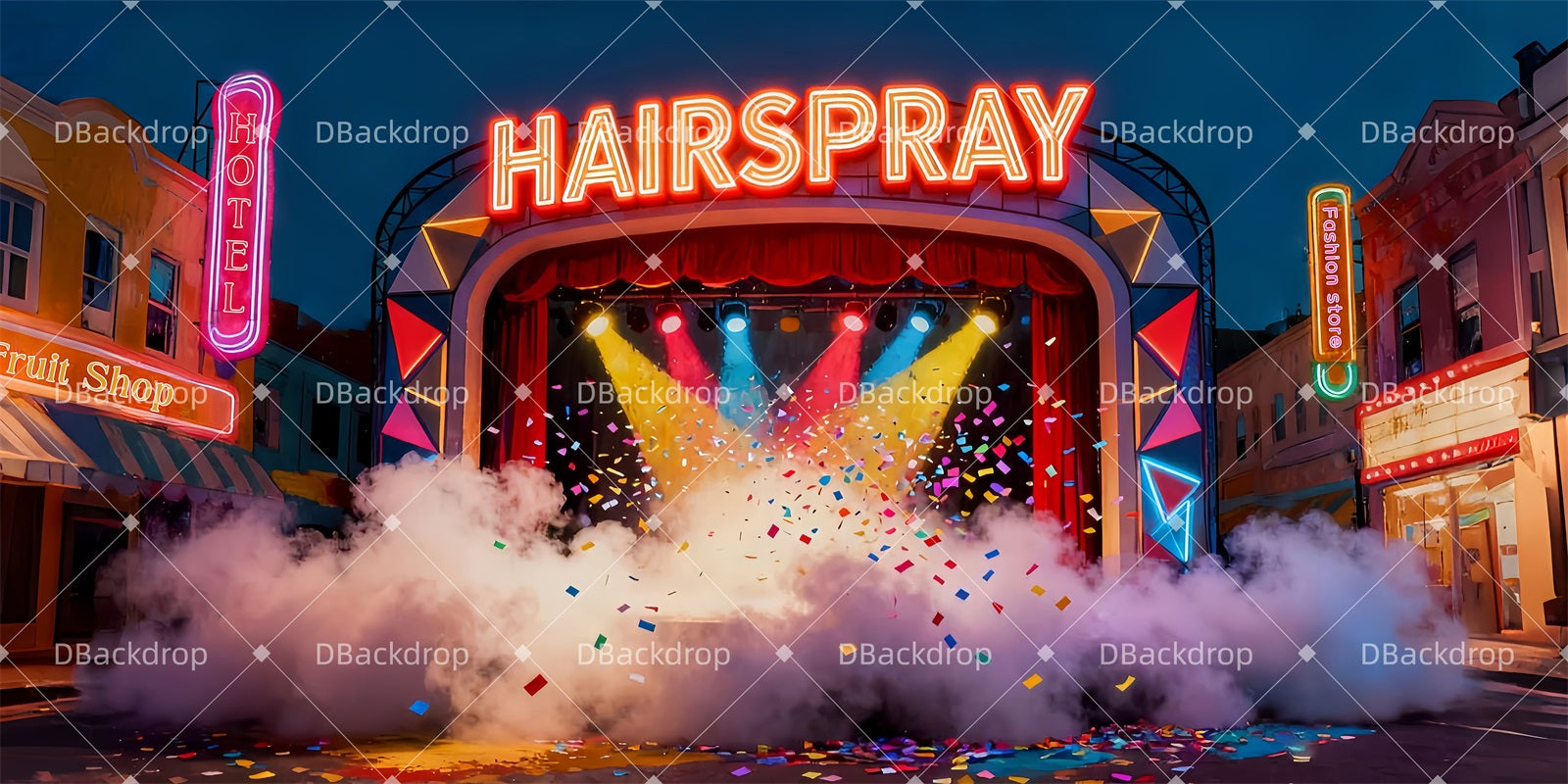 Dance Backdrop Hairspray Show Stage Broadway Stage Backdrop UK LXX510-T39