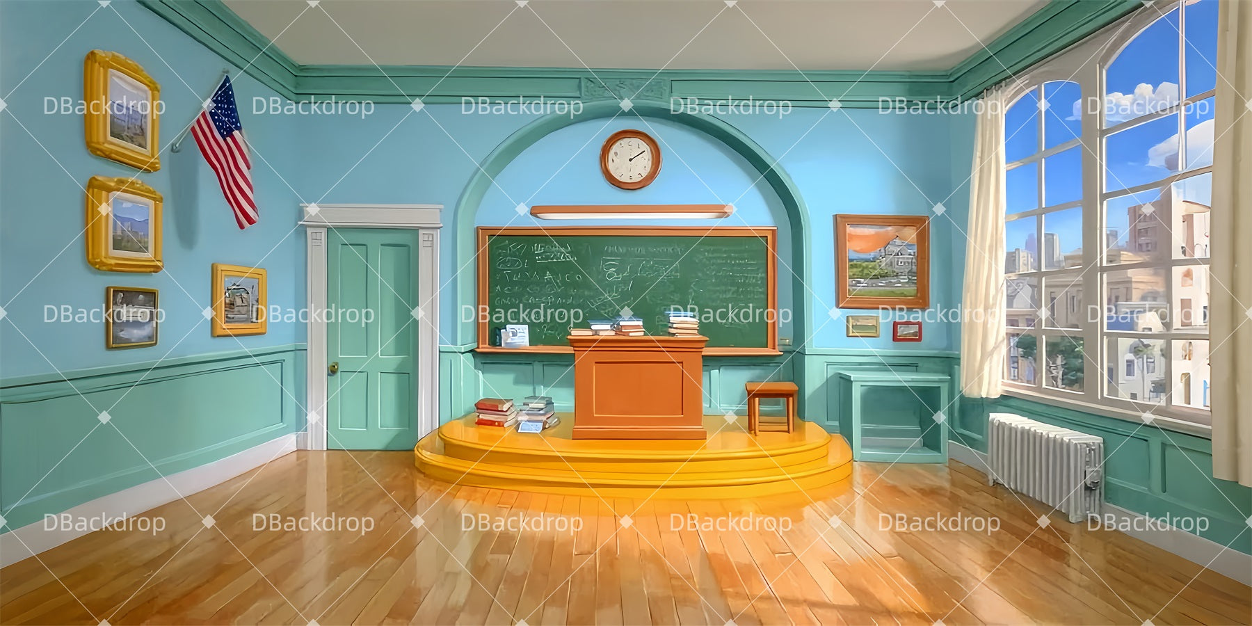 Dance Backdrop Wall Classroom School Play Backdrops UK LXX510-T42