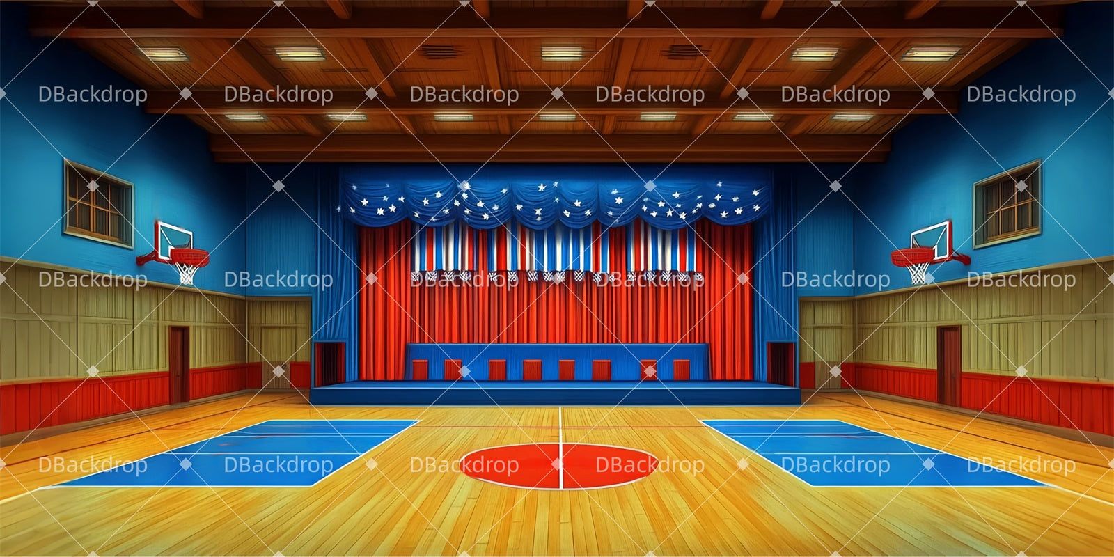 Church Stage Backdrops Campus Gym Arena Musical Backdrops UK LXX510-T44