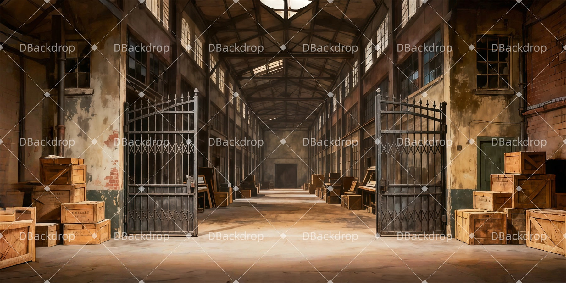 Stage Backdrop Industrial Printing Yard Theater Backdrops For Sale UK LXX511-T27