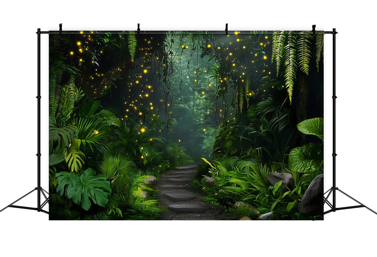 Forest Photo Backdrop Firefly Jungle Trail Backdrop UK LXX57-107