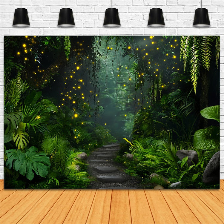 Forest Photo Backdrop Firefly Jungle Trail Backdrop UK LXX57-107