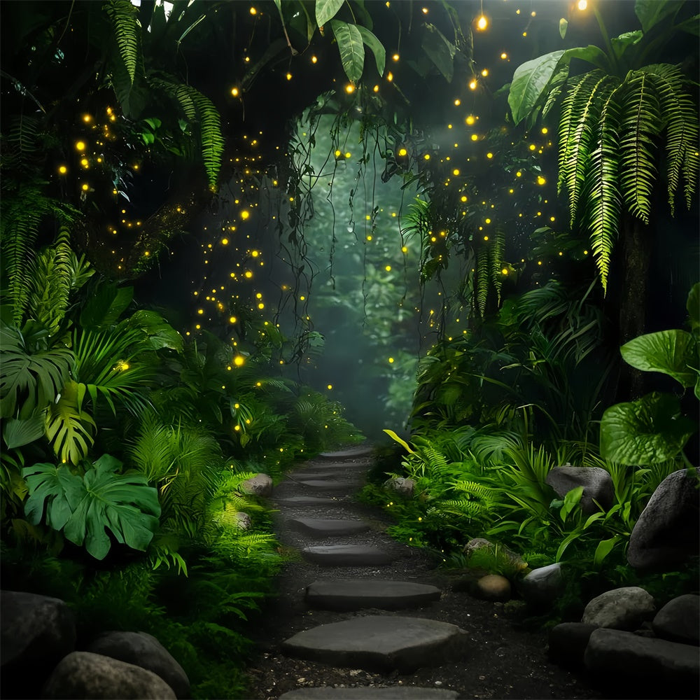 Forest Photo Backdrop Firefly Jungle Trail Backdrop UK LXX57-107
