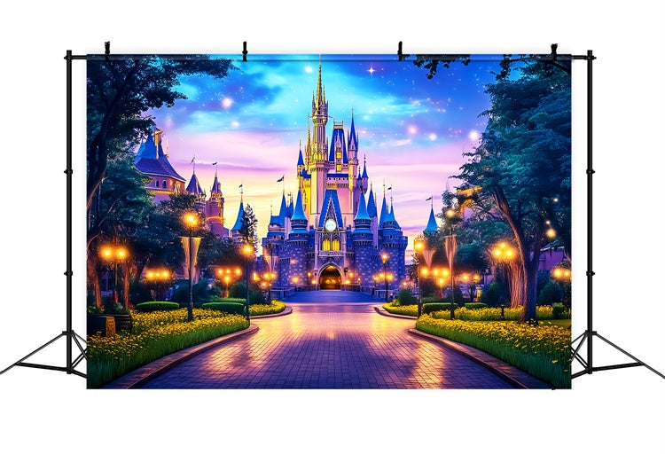 Fairy Forest Backdrop Twilight Dream Palace Backdrop UK LXX57-116