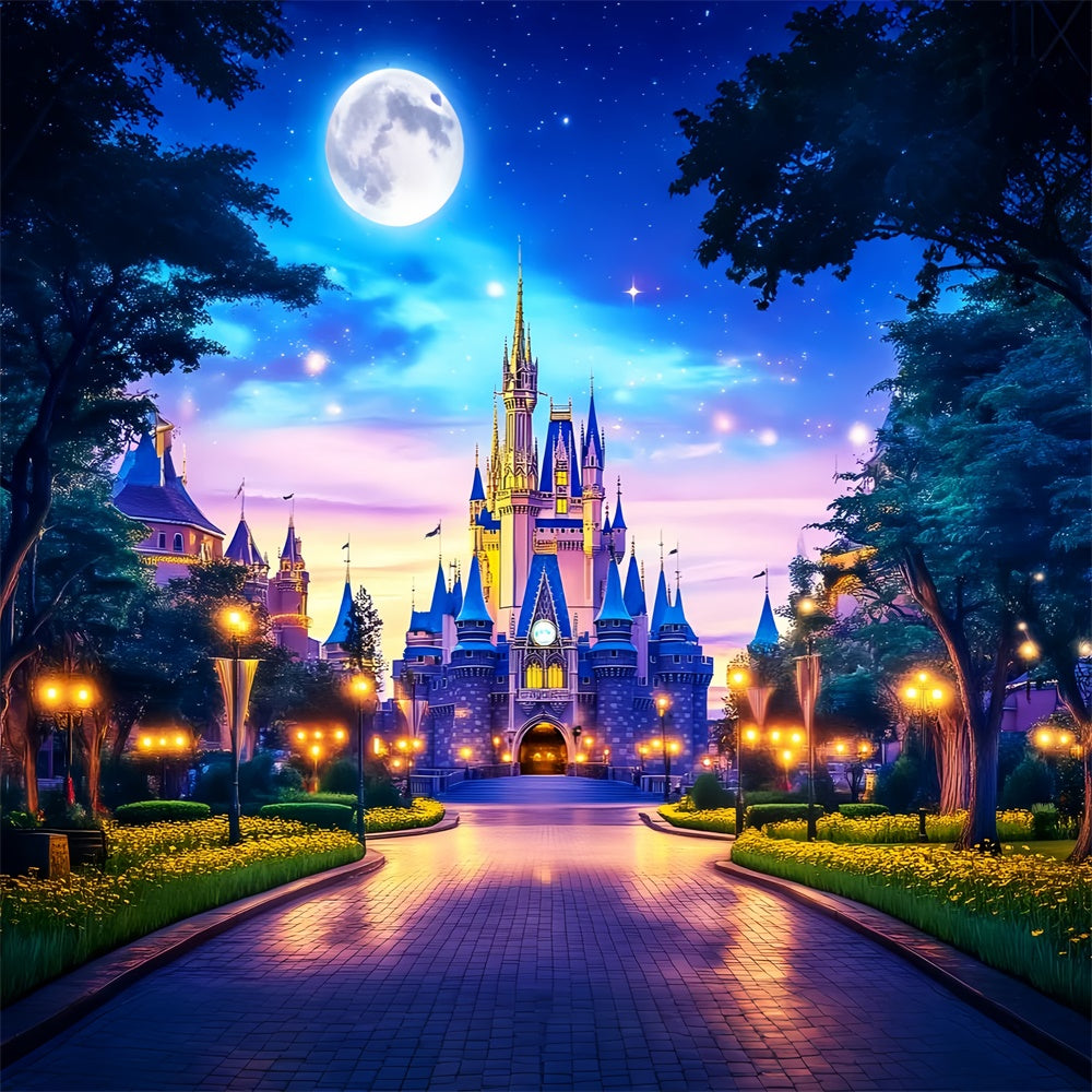 Fairy Forest Backdrop Twilight Dream Palace Backdrop UK LXX57-116