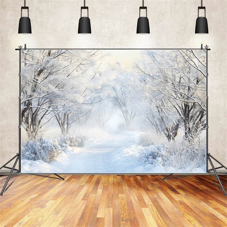 Winter Forest Backdrop Frozen Dreams Trail Backdrop UK LXX57-120