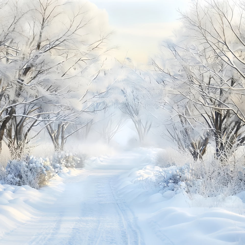 Winter Forest Backdrop Frozen Dreams Trail Backdrop UK LXX57-120
