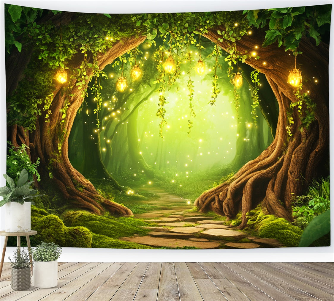 Enchanted Forest Backdrops Firefly Magic Arch Backdrop UK LXX57-138