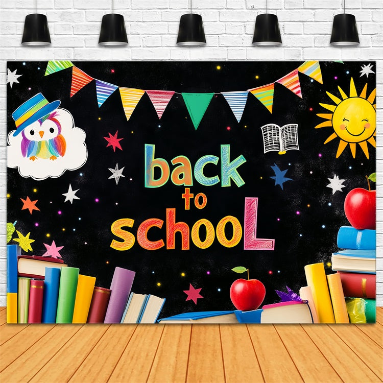 Back To School Backdrop Banner School Fun Backdrop UK LXX57-16