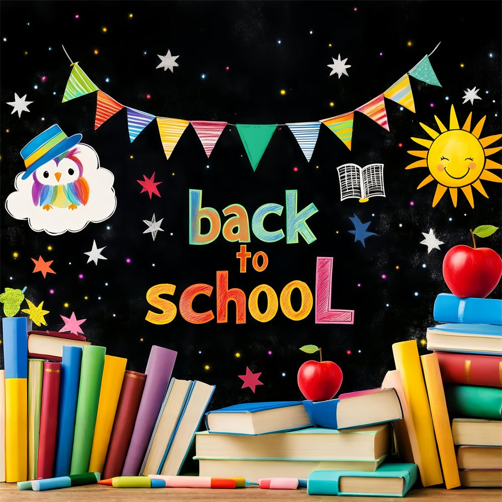 Back To School Backdrop Banner School Fun Backdrop UK LXX57-16