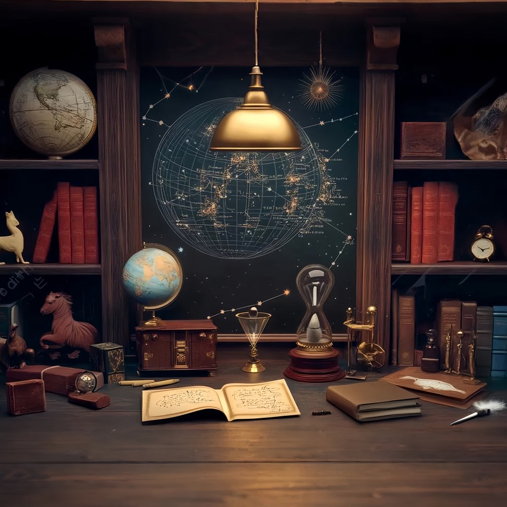 Back To School Backdrops Celestial Study Chamber Backdrop UK LXX57-19