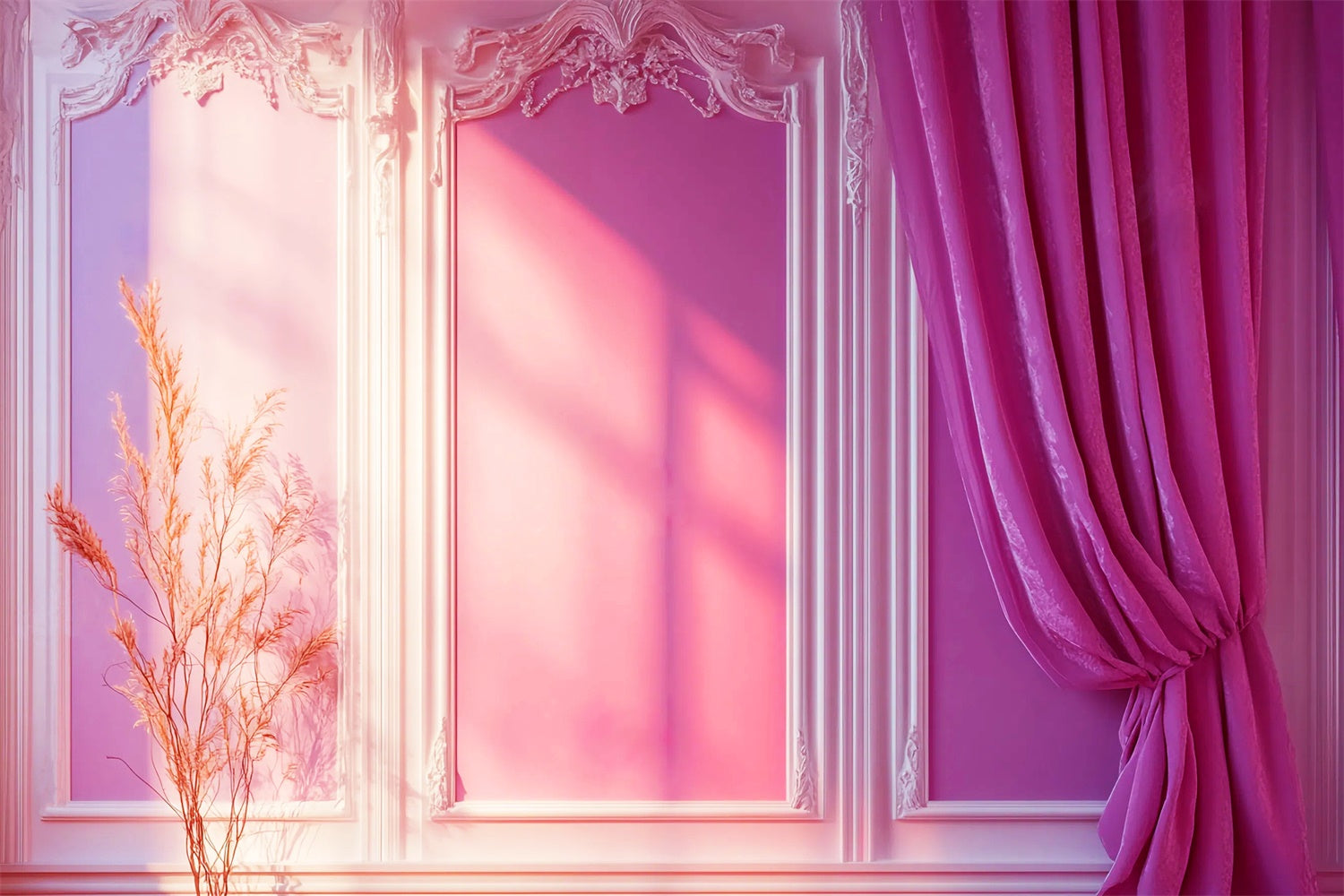 Rococo Backdrop Pastel Palace Vintage Wall Backdrop UK LXX57-202