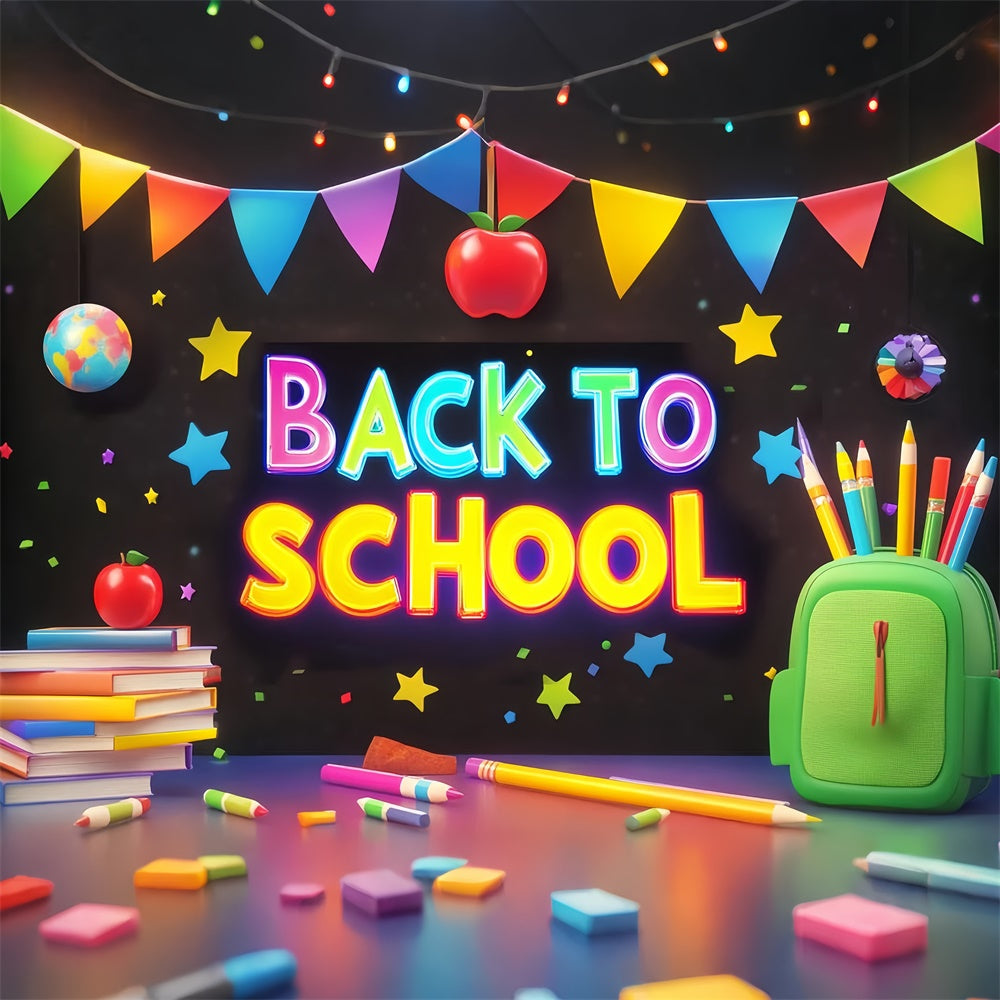 School Photo Backdrops Color Pop School Fun Backdrop UK LXX57-22