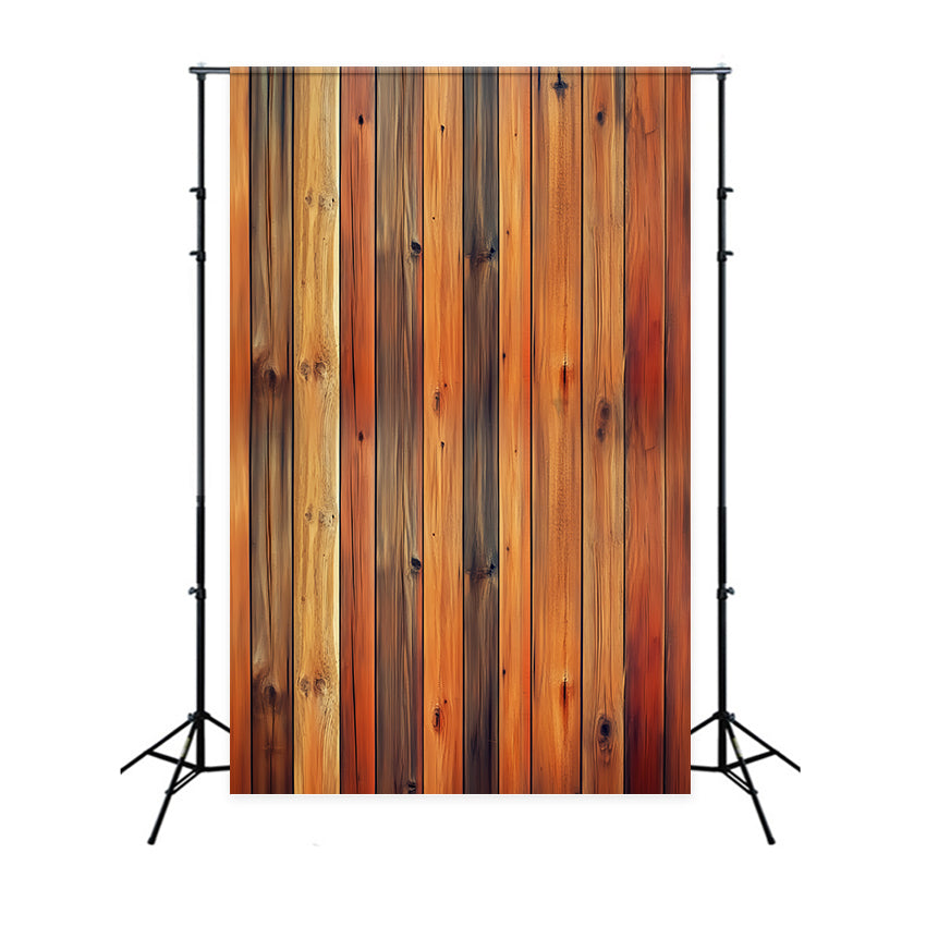 Portrait Photo Backdrop Wooden Plank Fabric Backdrop UK LXX57-248