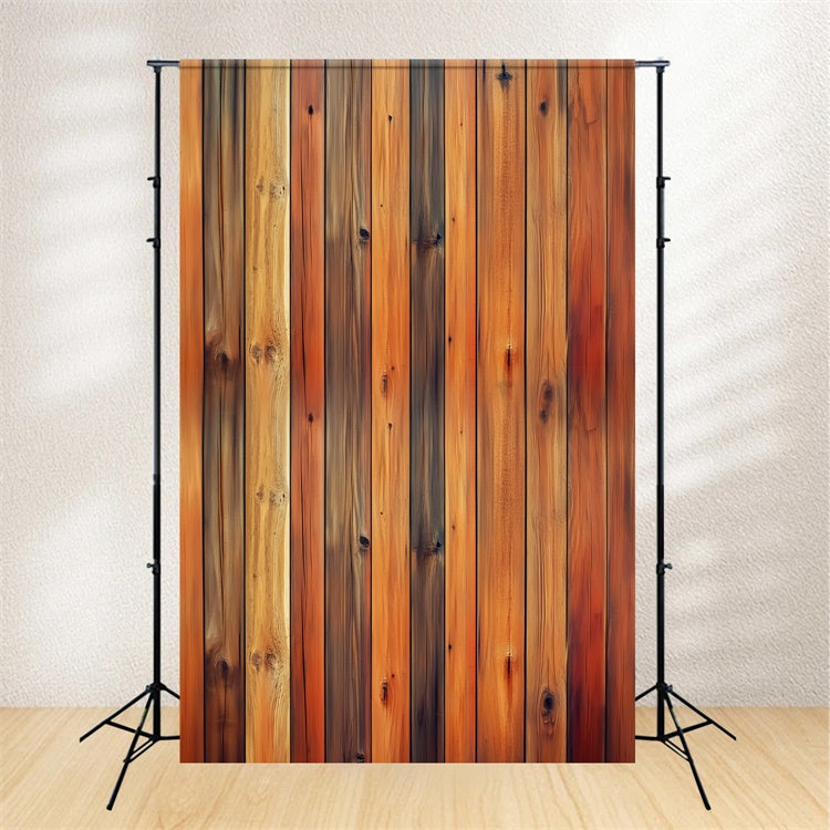 Portrait Photo Backdrop Wooden Plank Fabric Backdrop UK LXX57-248