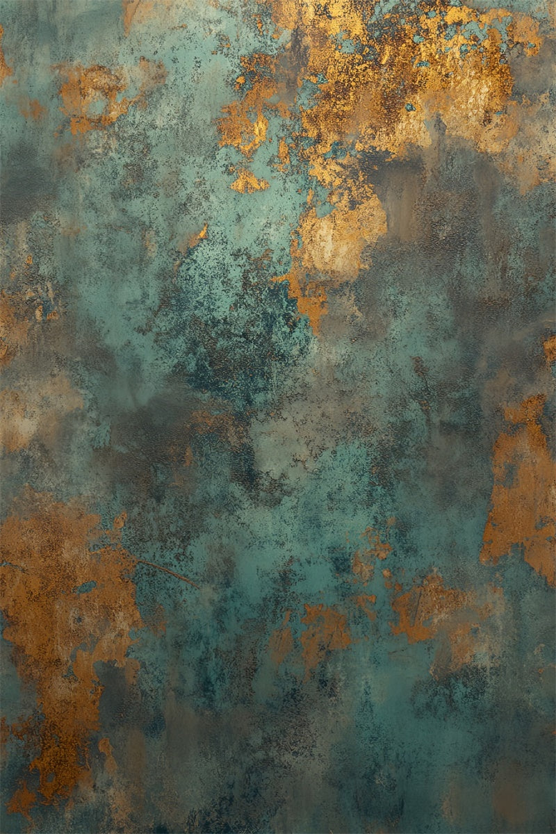 Portrait Backdrop Patina Copper Oxidized Grunge Backdrop UK LXX57-260