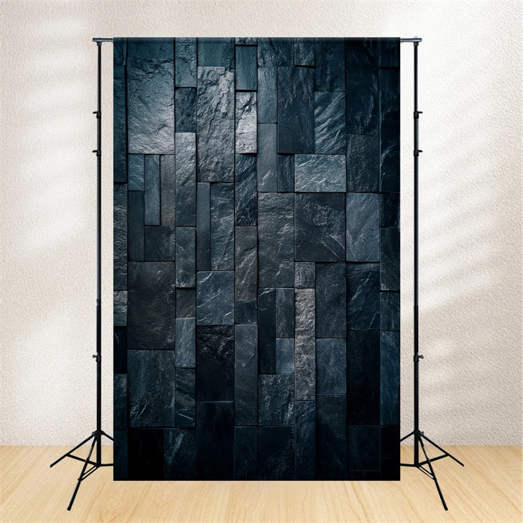 Backdrop Portrait Matte Stone Tile Wall Dark Backdrop UK LXX57-270
