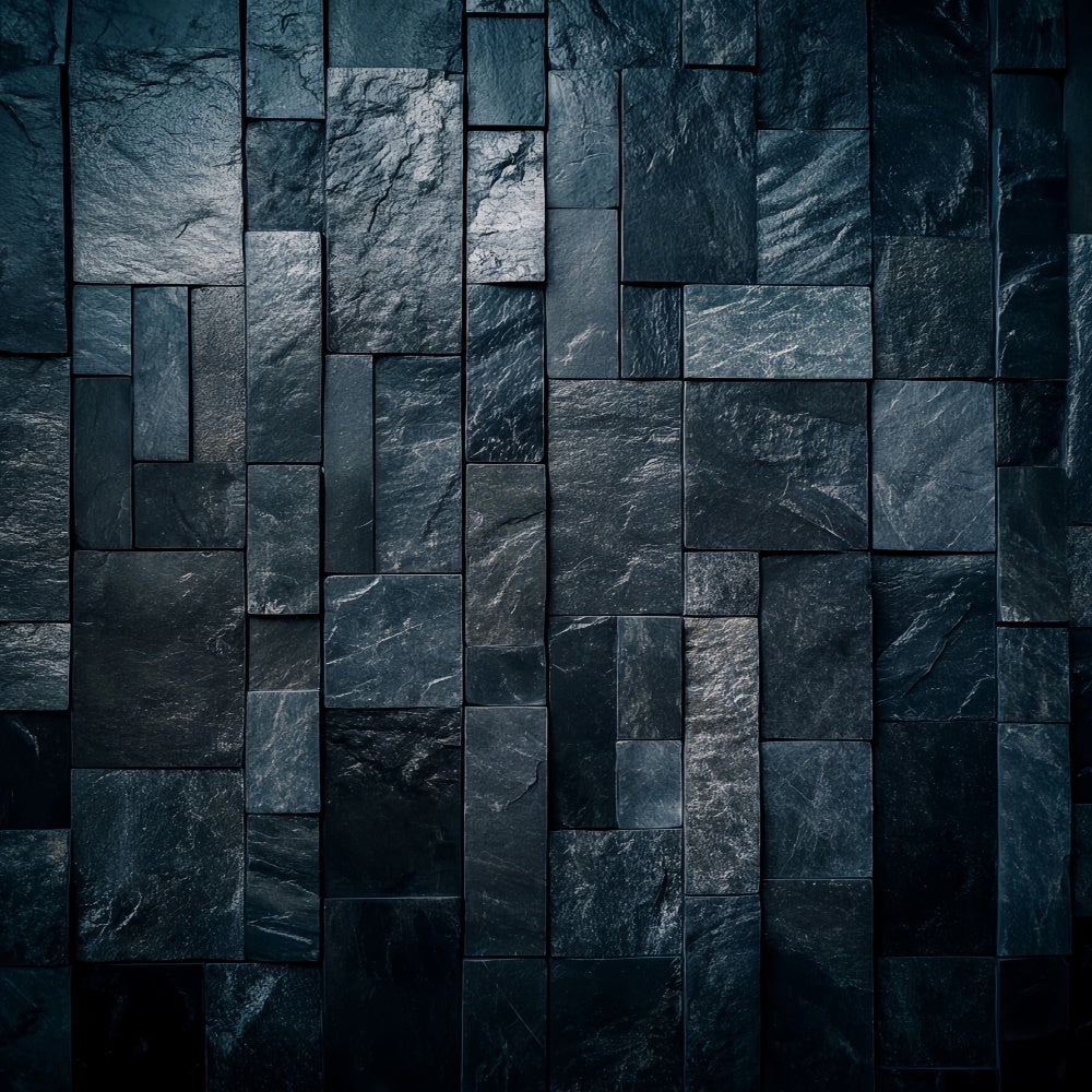 Backdrop Portrait Matte Stone Tile Wall Dark Backdrop UK LXX57-270