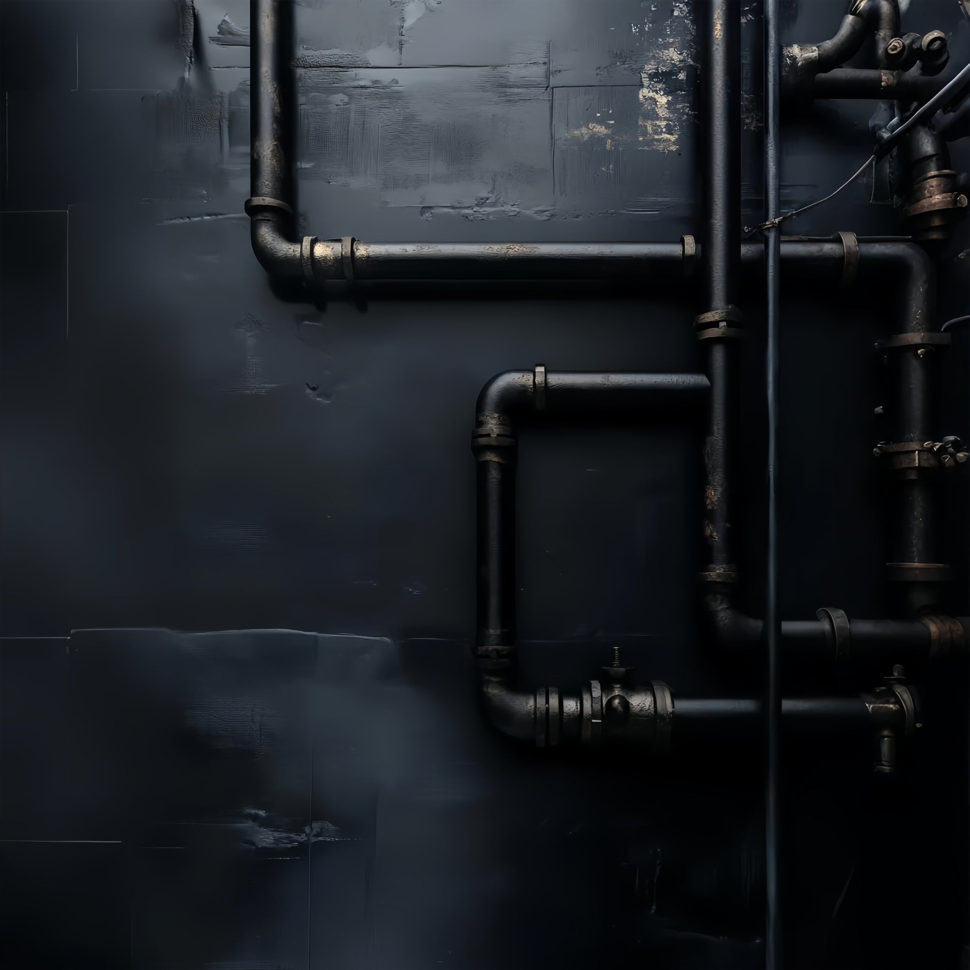 Black Photo Backdrop Black Pipe Detail Dark Backdrop UK LXX57-279