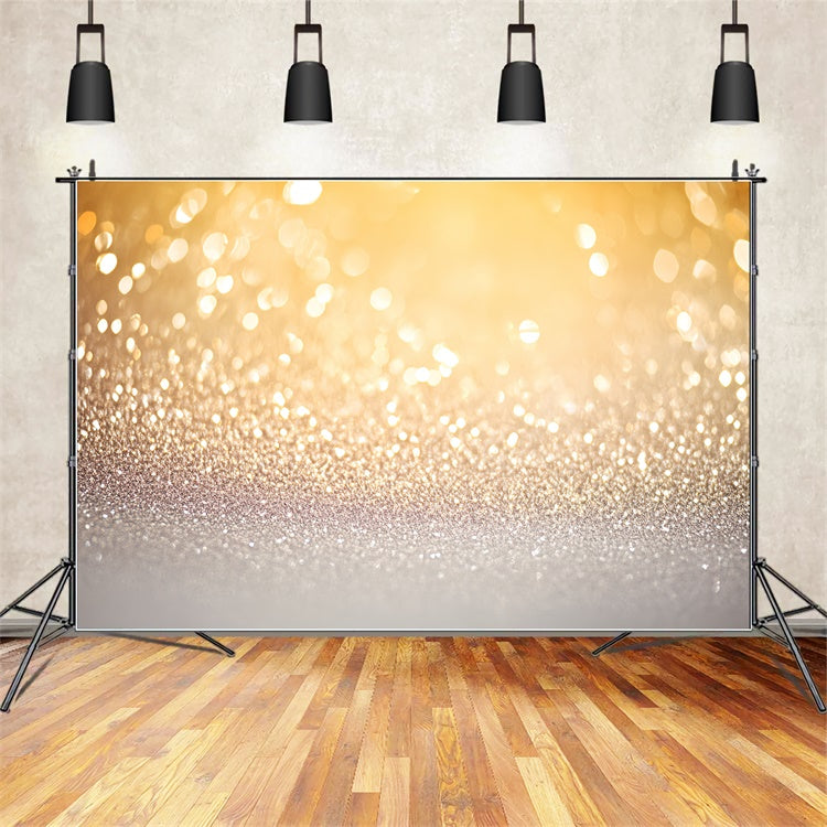 Portrait Photo Backdrop Golden Sparkle Light Backdrop UK LXX57-281