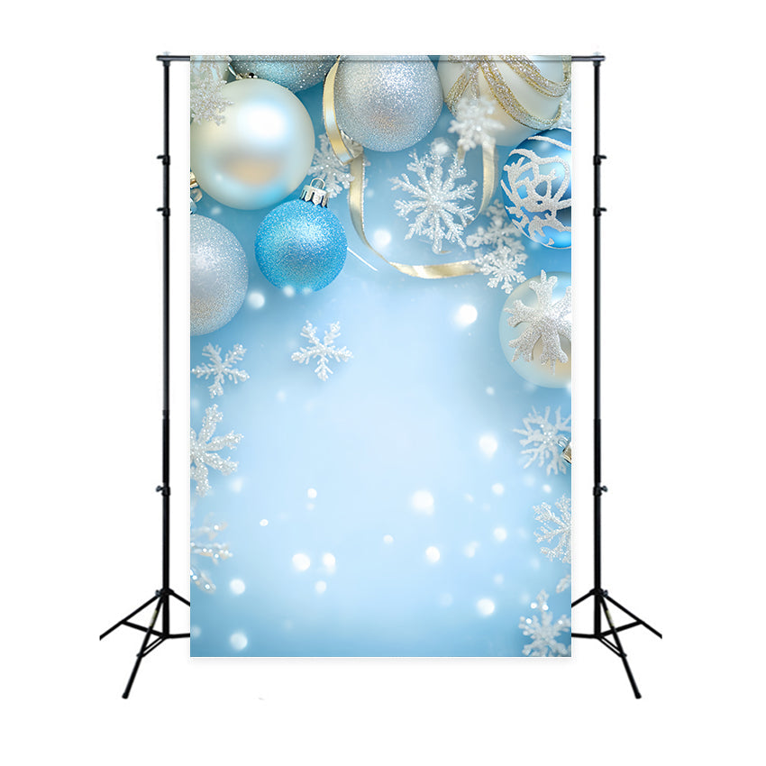 Photo Portrait Backdrop Blue Holiday Sparkle Backdrop UK LXX57-283