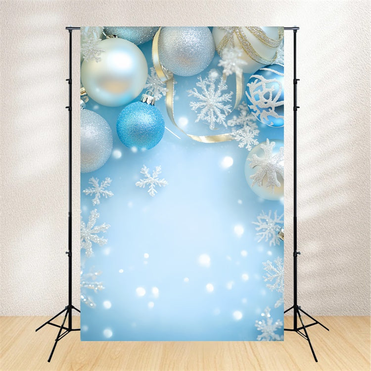 Photo Portrait Backdrop Blue Holiday Sparkle Backdrop UK LXX57-283