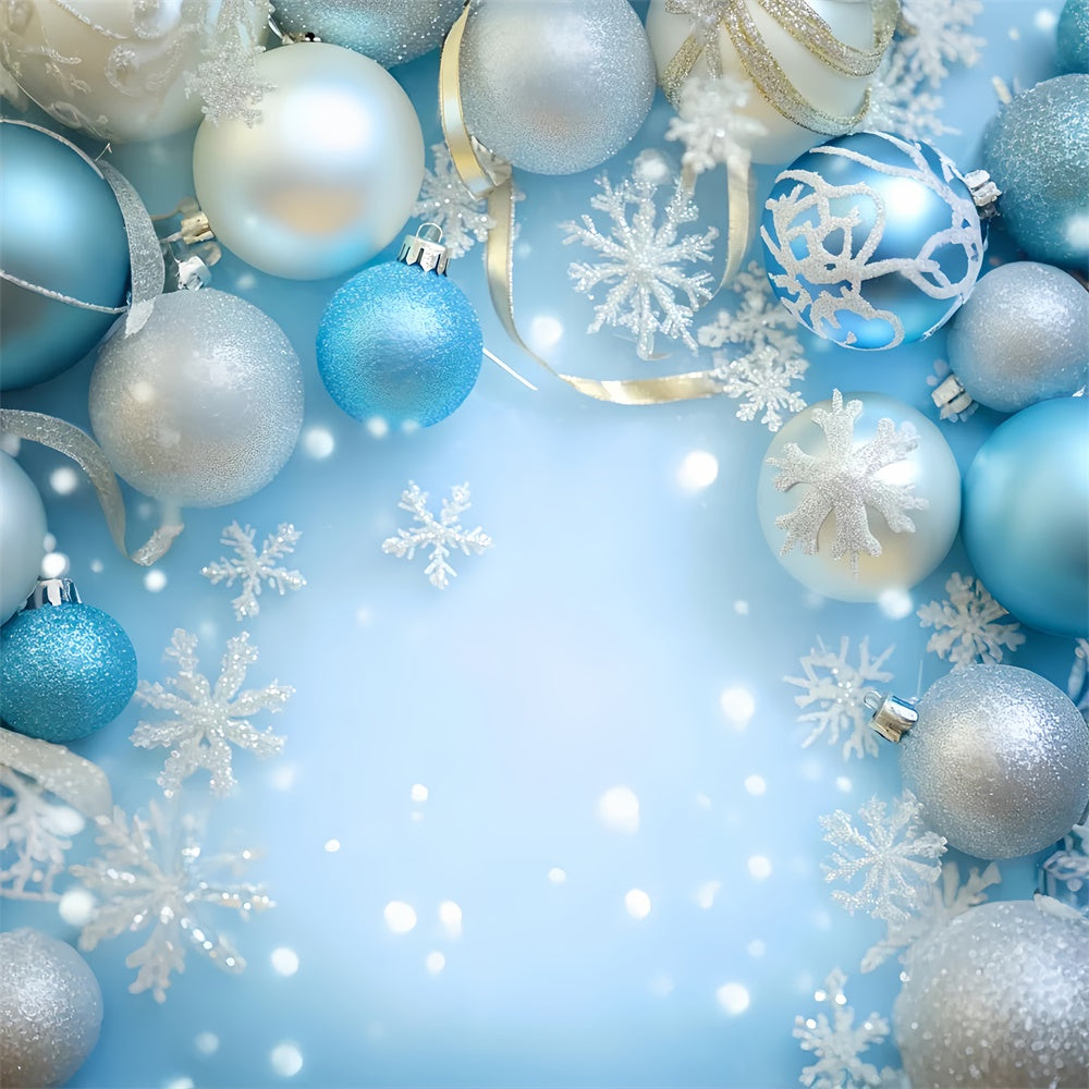 Photo Portrait Backdrop Blue Holiday Sparkle Backdrop UK LXX57-283