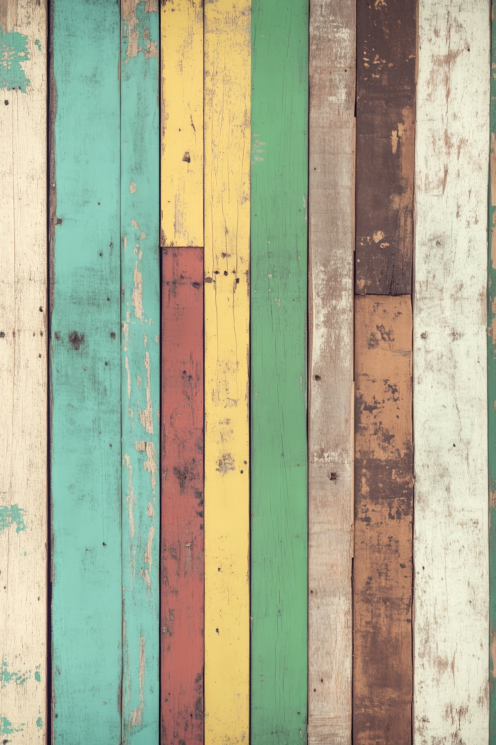Rustic Wood Backdrop Weathered Rainbow Timber Backdrop UK LXX57-291