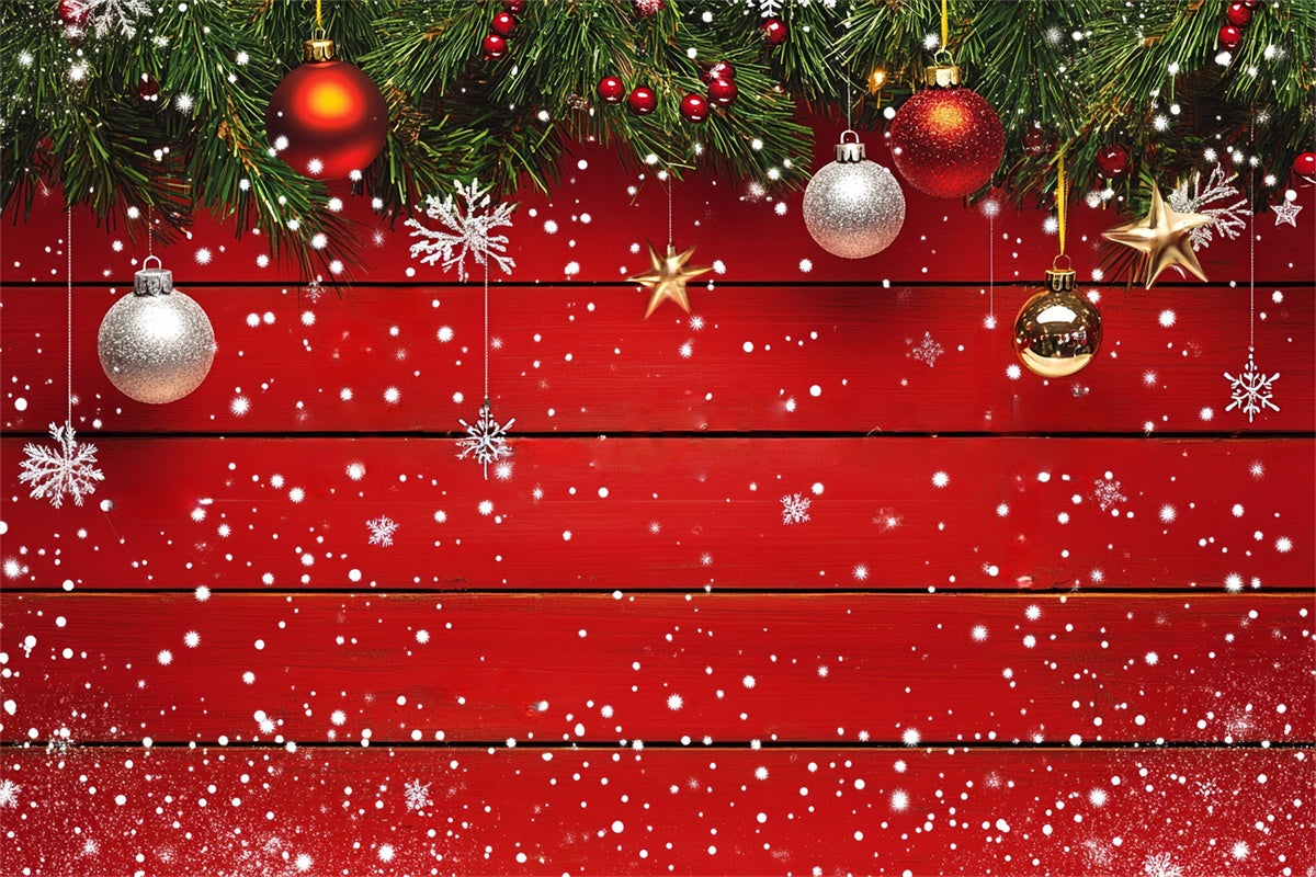 Wood Backdrop Sparkle Plank Christmas Backdrop UK LXX57-300