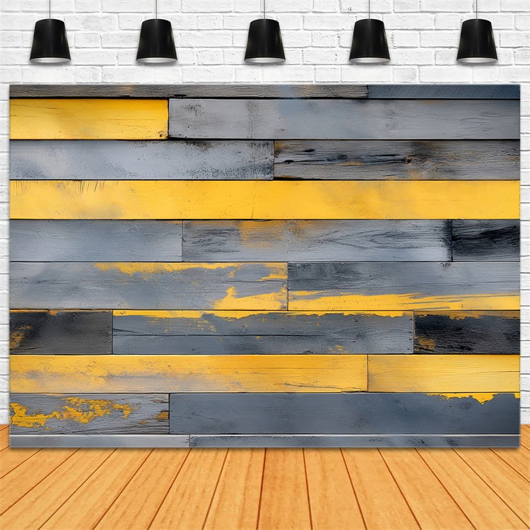 Wood Photo Backdrop City Vibes Painted Backdrop UK LXX57-302