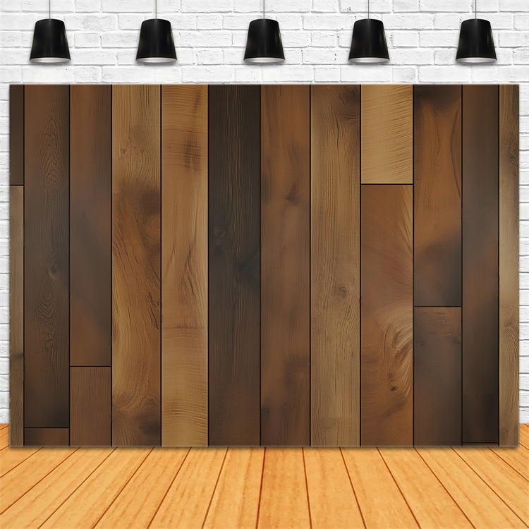 Wooden Photo Backdrop Warm Grain Timber Backdrop UK LXX57-304