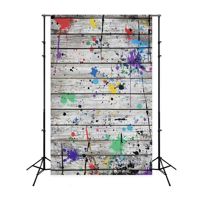 Wood Backdrops Urban Art Plank Wall Backdrop UK LXX57-311