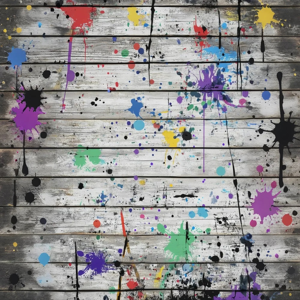 Wood Backdrops Urban Art Plank Wall Backdrop UK LXX57-311