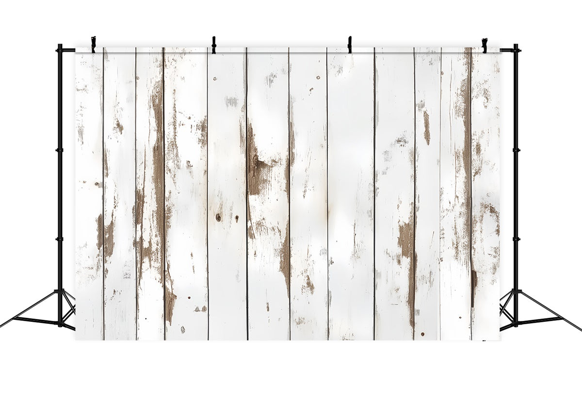 White Wood Backdrop Faded White Timber Backdrop UK LXX57-313