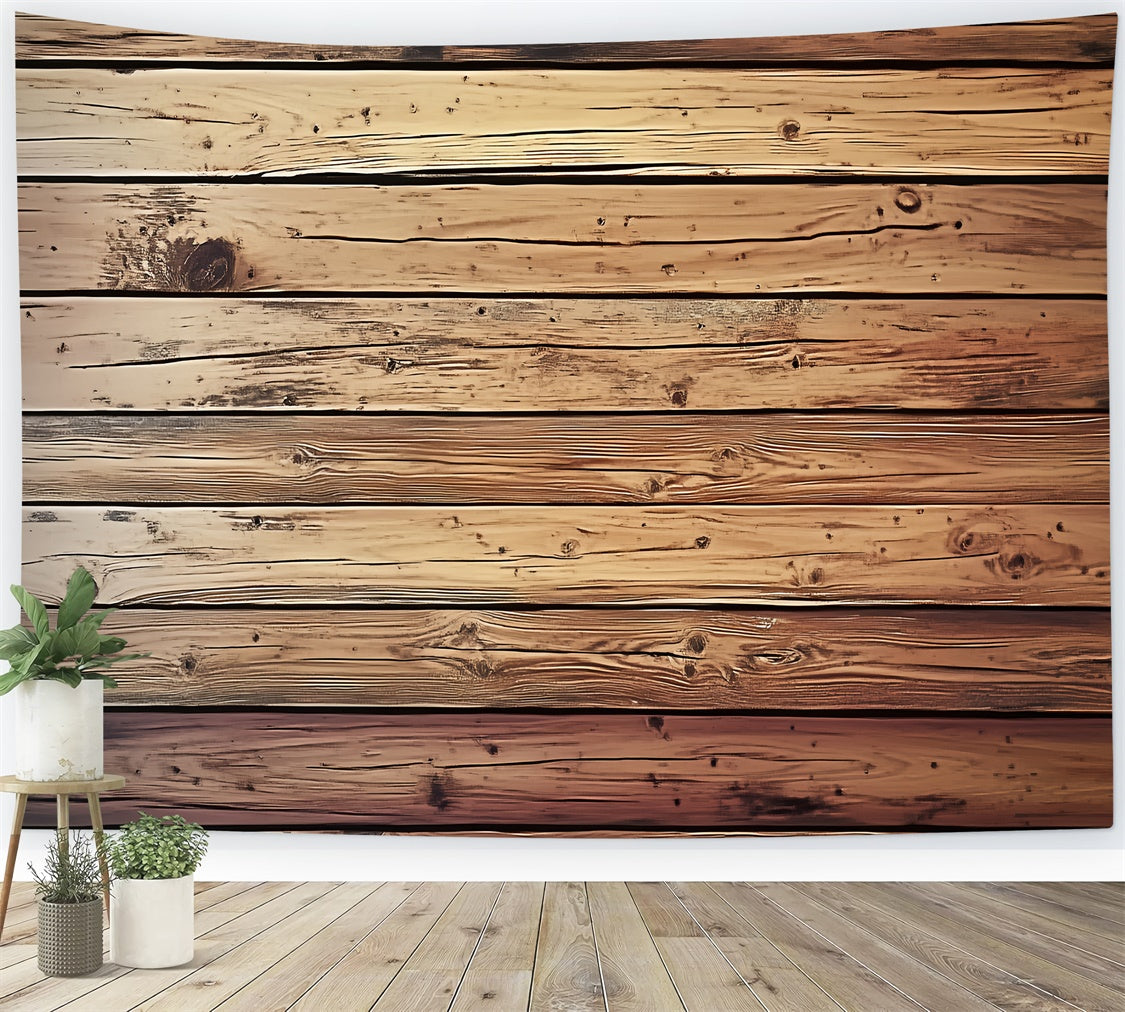 Rustic Wood Backdrop Knotty Pine Slat Backdrop UK LXX57-315