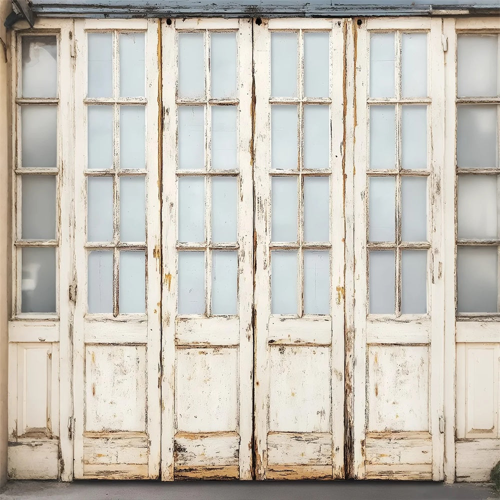Wood Backdrop Weathered Vintage Door Backdrop UK LXX57-318