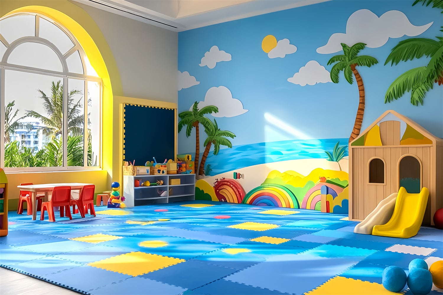 Classroom Backdrops Summer Dreams Learning Backdrop UK LXX57-35