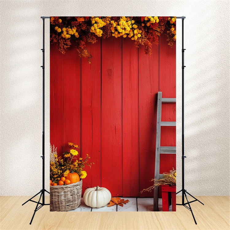 Red Barn Backdrop Rustic Charm Harvest Backdrop UK LXX57-389
