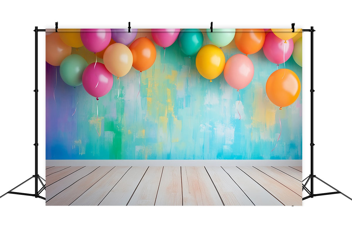 Back To School Backdrop Bright Balloons Study Backdrop UK LXX57-39