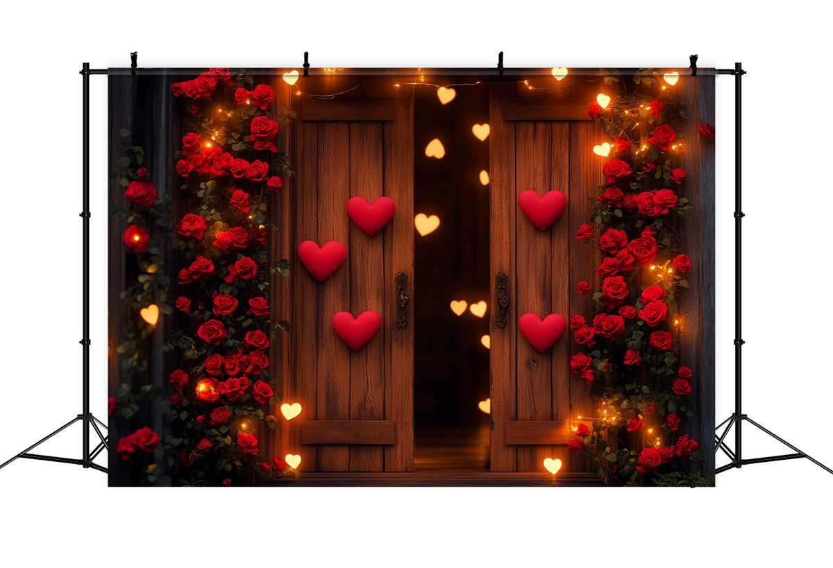 Barn Backdrops Romantic Rose Valentines Day Backdrop UK LXX57-415