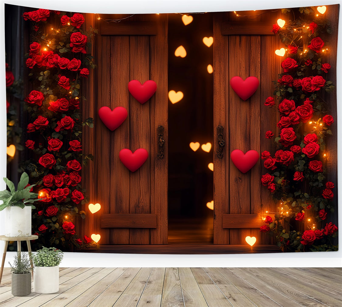 Barn Backdrops Romantic Rose Valentines Day Backdrop UK LXX57-415