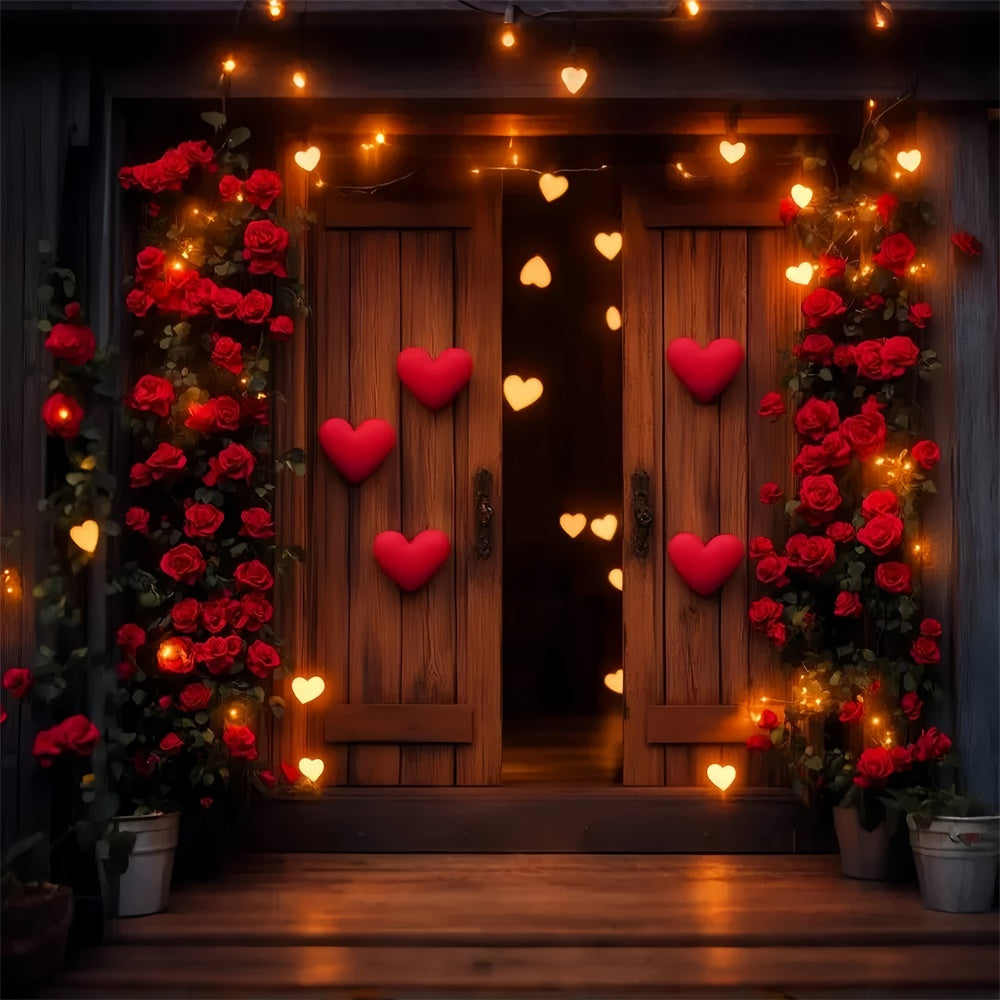 Barn Backdrops Romantic Rose Valentines Day Backdrop UK LXX57-415